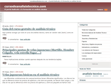 Tablet Screenshot of cursodeanalisistecnico.com